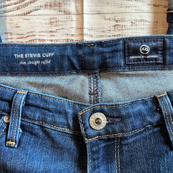 AG Adriano Goldschmied Cropped Cuffed Jeans 30 - Picture 3 of 5